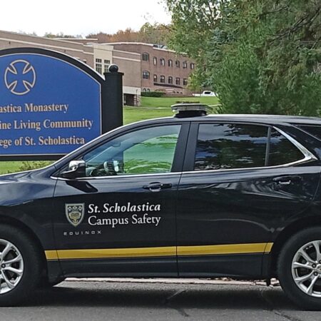 Photo of the St. Scholastica Security Vehicle