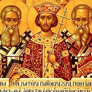 Catholic graphic for the 1700th anniversary of the Council of Nacaea.