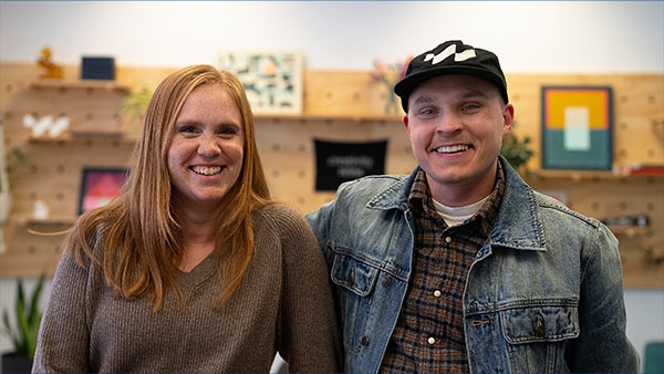 Photo of Tyler Johnson and Bailey Jansen.