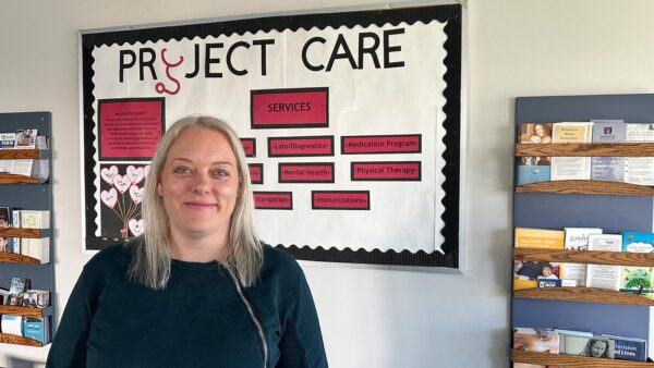 Tiffany Schleppegrell poses in the Project Care Free Clinic
