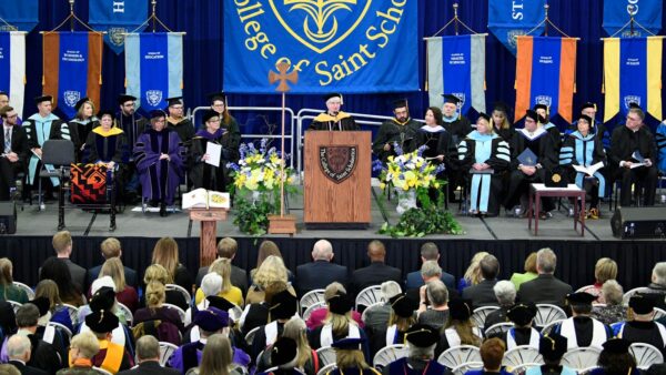 Stage view of the 2020 President McDonald Inauguration.