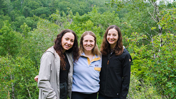 A group of St. Scholastica students working with the NatureRx program.