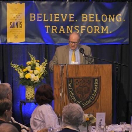 Randall Poole Speaking about Impact at the Celebration Dinner