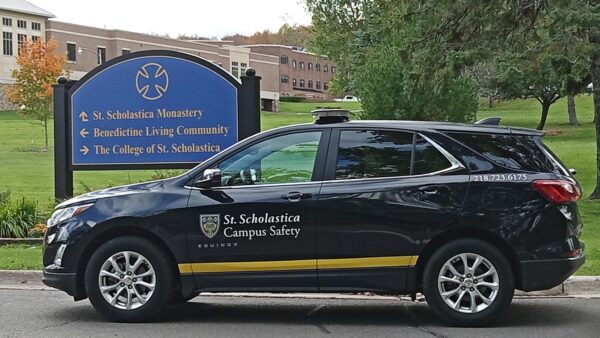 Photo of the St. Scholastica Security Vehicle