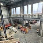 A view of the progress inside of the student center