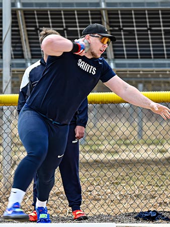 St. Scholastica Track and Field Athlete Trent Beseth.