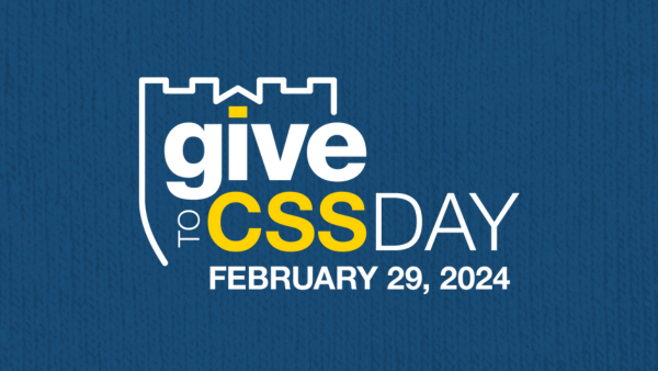 Give to CSS Day logo with February 29, 2024 under.