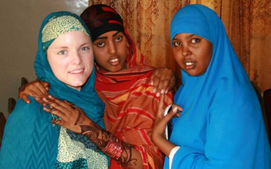 Bria Schurke working in the medical community in Somalia