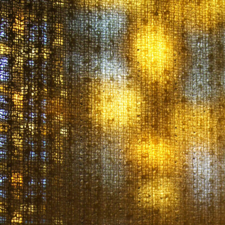 Stained Glass Window with Light Shining Through