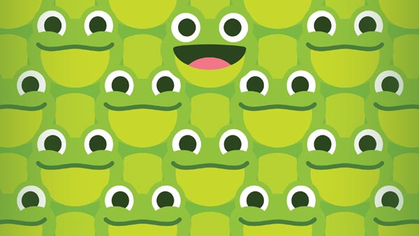 A group of frogs.