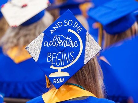 A view of the graduates attending the 2019 Commencement.