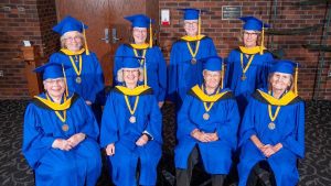 Heritage Club meeting during Convocation at St. Scholastica.