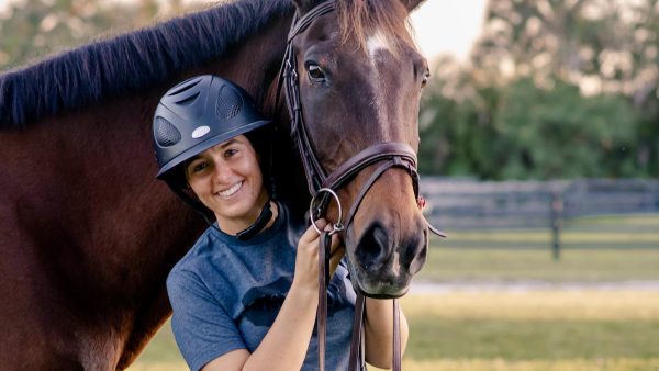 Kimberly Quinn with her horse.