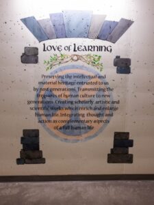Love of Learning mural at The College of St. Scholastica.
