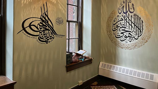 Muslim Prayer Room at St. Scholastica.