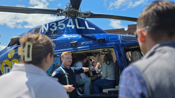 A group of St. Scholastica PA Medicine students participating in a Life Link visit on the Duluth main campus.