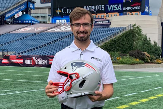 Eric Pillsbury at the New England Patriots’ Gillette Stadium