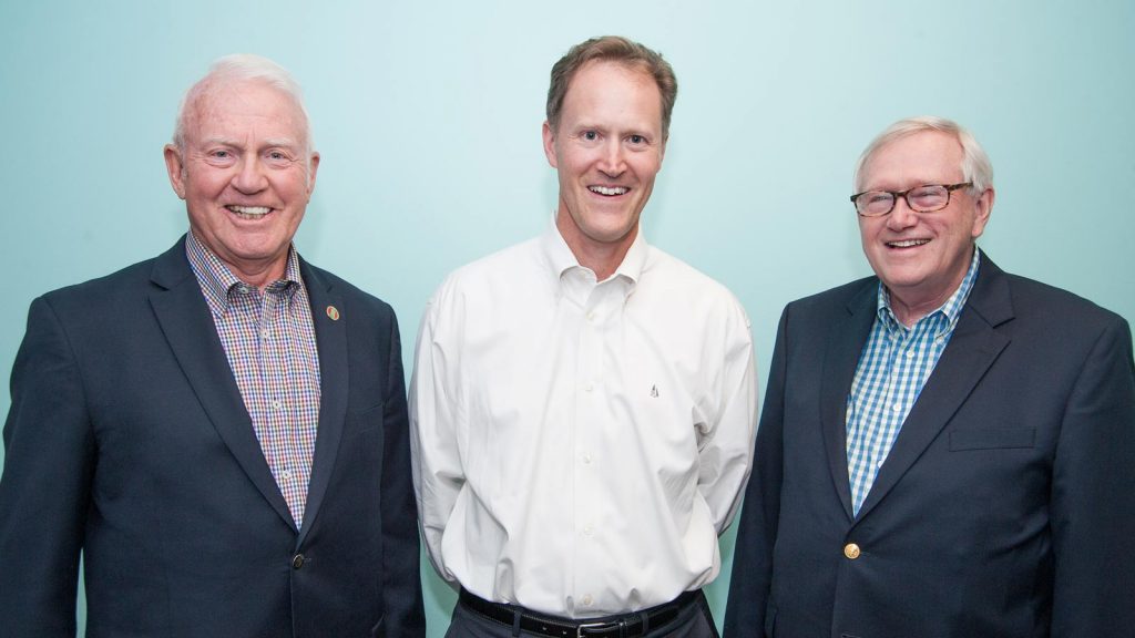 Portrait of Sandy Sandbulte, Rick Revoir and Bruce Stender