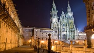 Santiago de Compostela Cathedral in Spain.