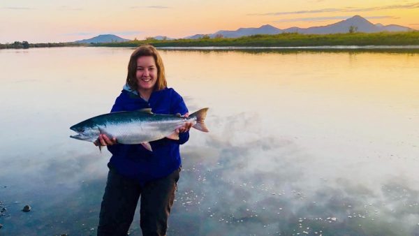 Stephanie Clark embracing the subsistence lifestyle in Manokotak, Alaska.