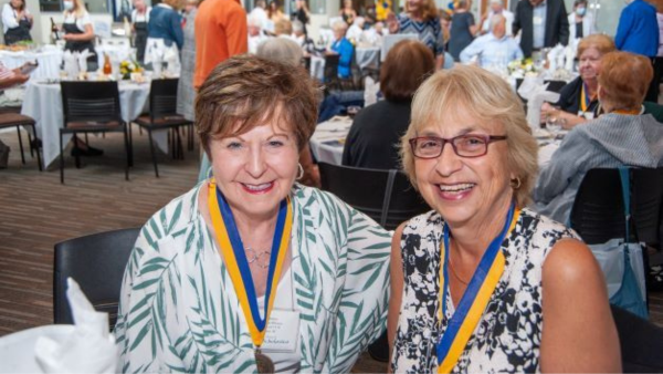 Two members of the Heritage Club gathered.